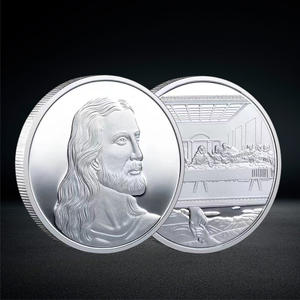 Dernière Cène Douze Apôtres Pièce Commémorative Médaillon Plaqué Or Plaqué Argent Badges Usine Direct Nouvel An Ange - Product Image 2