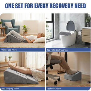 Ensemble d'oreillers <span class=keywords><strong>de</strong></span> récupération BBL 4 pièces – <span class=keywords><strong>Coussin</strong></span> <span class=keywords><strong>de</strong></span> soutien post-chirurgical pour soulagement <span class=keywords><strong>de</strong></span> la douleur, <span class=keywords><strong>coussin</strong></span> <span class=keywords><strong>de</strong></span> <span class=keywords><strong>lit</strong></span> réglable OEM - Product Image 3