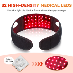 Ceinture de luminothérapie infrarouge à 96 LED (660nm 850nm) sans fil et portable pour le cou, le <span class=keywords><strong>menton</strong></span>, le poignet, le genou et le soulagement des douleurs articulaires - Product Image 3