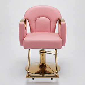New Design Vintage Hydraulic Reclining Barber Chair for Hairdressing and Beauty Salon Synthetic Leather Styling Furniture - Product Image 1