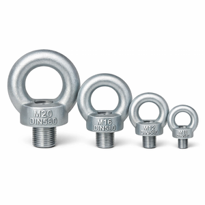 Écrou <span class=keywords><strong>de</strong></span> levage DIN 580 <span class=keywords><strong>de</strong></span> haute qualité M8 M10 M12 M16 M20 en acier inoxydable C15 ou en acier au carbone zingué - Product Image 2
