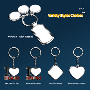 Portachiavi a Forma di Cuore per Mamma Prosub, Supporti per Sublimazione all'Ingrosso, Stampa Personalizzata del Logo, Portachiavi in Lega di Zinco alla Moda - Product Image 5