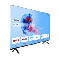 Televisor LED Inteligente de 65 Pulgadas 4K UHD de Fábrica OEM, Televisión de 65 Pulgadas con Alta Resolución y Retroiluminación de Calidad