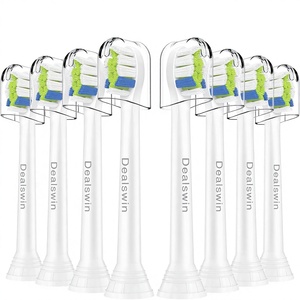 Dealswin Mini 2026 Evolution Brossettes <span class=keywords><strong>de</strong></span> rechange pour <span class=keywords><strong>brosse</strong></span> à dents électrique, lot <span class=keywords><strong>de</strong></span> 8 – pour poils en nylon compatibles - Product Image 1