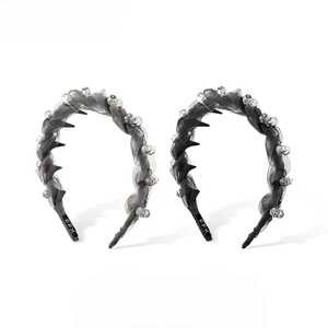 2026 Hot Selling Popular Niche Design <b>Black</b> Acrylic <b>Hairband</b> Temperamental Women's Hairbands Fashionable Headwear Wholesale - Product Image 1