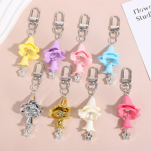 Ciondolo a Forma di Fiore Creativo e Trendy, Charm per Borsa in Lega di Zinco, Portachiavi a Fiore per Regali Promozionali - Product Image 1
