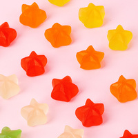 Chinese Gummy Candy Manufacturer Wholesale Bulk Mixed Fruit Flavored Sweets Jelly Halal Color Star Gummies