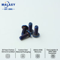 Vis à tête fraisée hexagonale en titane Malaxy, stock suffisant