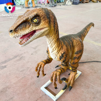 Modèle de Velociraptor Animatronique Réaliste de 1,45 m de Longueur - Dinosaure Mécanique à Mouvements Flexibles pour ZOO Intérieur et Exposition en Centre Commercial