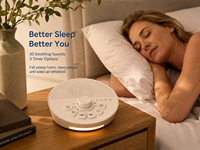 Machine à bruit blanc portable 2026 Audio Anchor pour le sommeil, apaisant avec minuterie, rechargeable, dispositif de signalisation apaisante