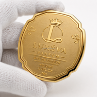 Plaque de nom en métal avec logo personnalisé, étiquette en métal, autocollant en aluminium auto-adhésif, étiquette gravée écologique brossée