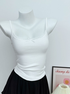 BM penjualan laris rompi perempuan bertali katun seksi wanita tersuai renda untuk pakaian luar dalam atasan pelangsing tersedia grosir - Product Image 4