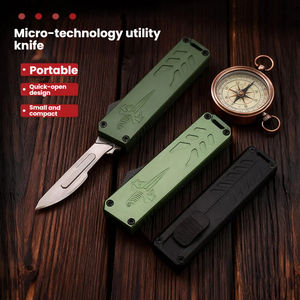 Cuchillo plegable multiusos mini portátil de aleación de aluminio, cuchillo plegable EDC multifunción. - Product Image 2