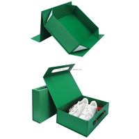 Cajas de Regalo Plegables Portátiles de Lujo con Diseño Personalizado, Estampado en Caliente, Relieve, Cierre Magnético y Cartón de Alta Gama