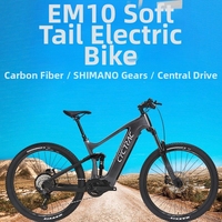 Vélo à assistance électrique Zhuite Em10, mode pur, vélo de montagne à suspension souple en fibre de carbone, fourche avant M560, frein à disque mécanique, Bafang
