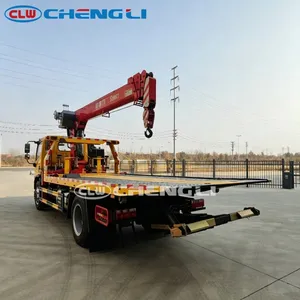 Camion de dépannage Dongfeng 5,6 m avec bras de remorquage 5t pour transport de 2 véhicules au prix usine - Product Image 3
