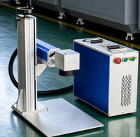 Machine de marquage laser à fibre portable, graveur laser industriel pour le marquage de métal, plastique, plaques signalétiques, logos et codes de date