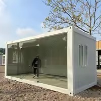 Nhà <span class=keywords><strong>container</strong></span> thép chất lượng cao 20ft 40ft, khung lắp ghép tháo rời, có bếp, phòng ngủ, phòng khách di động, thiết kế hiện đại, kiểu dáng trung tâm thương mại - Product Image 6