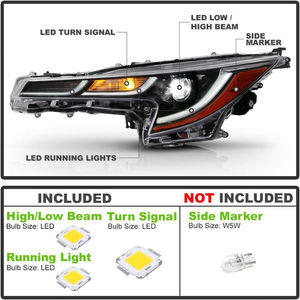 Conjunto de faros delanteros para Toyota <span class=keywords><strong>Corolla</strong></span> SE <span class=keywords><strong>XLE</strong></span> XSE 2020 2021 <span class=keywords><strong>2022</strong></span> con faro delantero DRL TO2503287 TO2503287 - Product Image 3