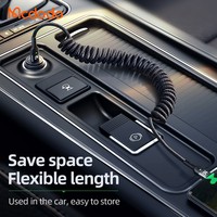 Cable de Carga Retráctil Mcdodo 786/641/642/196 de 60W USB C con Resorte, LED, Carga Rápida PD, 1.8M, Anti-Enredos, para Auto y Viajes