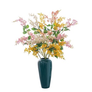 ดอกไม้ประดิษฐ์ CallaFloral ก้านเดี่ยว โพลีเอสเตอร์ สำหรับตกแต่งภายใน สีเขียว สีขาวนวล สีชมพูเข้ม สีม่วง - Product Image 5