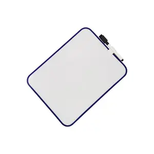 Bingkai PVC Dry Erase lapboard anak kokoh magnetik papan putih Mini Dry Erase papan tulis