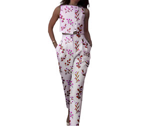 Producto Nuevo, Conjunto de Pantalones Rectos sin Mangas con Botones y Chaleco de Cintura Alta en Color Sólido para Mujer, a la Moda - Product Image 3