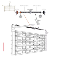 Ressort de torsion pour porte de garage en acier, revêtement époxy industriel, marque DONGSHENG, diamètre de fil personnalisé 262, utilisé pour le remplacement des portes de garage