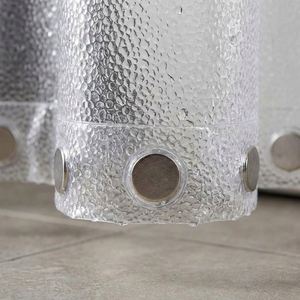 Rideau de Douche Transparent 3D Texturé Robuste en EVA, Imperméable et Anti-Moisissure avec Œillets Métalliques - Product Image 4