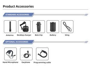 Yanton T-M6 cầm tay Analog hai chiều Walkie-Talkie giá rẻ UHF VHF đài phát thanh Transmitter - Product Image 6