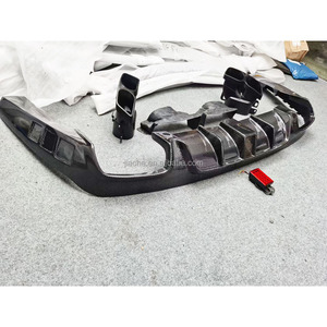 Diffusore Posteriore in Fibra di Carbonio FRP con Terminale di Scarico per <span class=keywords><strong>Mercedes</strong></span> Benz Classe <span class=keywords><strong>CLS</strong></span> <span class=keywords><strong>C257</strong></span> CLS260 AMG dal 2019 in poi - Product Image 6