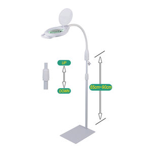 हल्के वजन लेंस के आवर्धक कांच के फर्श स्टैंड मैग्निफायर ग्लास लाउप लैंप, सौंदर्य सैलून दंत कक्ष के लिए हैंडल के साथ - Product Image 5