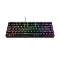 Yeni En Popüler Membran LED RGB USB Type-C İnce Arkadan Aydınlatmalı Su Geçirmez Plastik Mini Oyun Kablolu Klavye