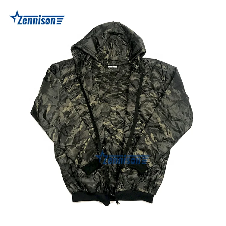 Zennison Manufacturer Jackets Black Woobie Zip up Tactical