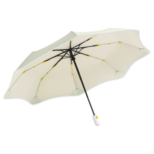 <span class=keywords><strong>Parapluie</strong></span> pliable entièrement automatique pour femme, protection UV, protection solaire, coins arrondis, tissu anti-collision, double usage pour le soleil et la pluie - Product Image 1