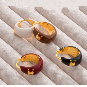 <span class=keywords><strong>orecchini</strong></span> A cerchio personalizzati lungo e corto asimmetrico orecchino A + B dichiarazione gioielli ornamenti all'ingrosso - Product Image 2