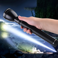 Lampe torche LED longue portée en aluminium, étanche IP66, rechargeable par USB, haute puissance, faisceau réglable, sécurité, autodéfense