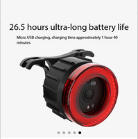 Lumière de vélo, phare avant, feu arrière intelligent avec freinage automatique, équipement de cyclisme, 500 lumens, lumière avant