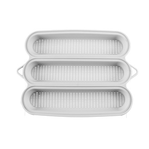 Juego de Herramientas de Repostería de Silicona Antiadherente para Hornear Pan Francés, Estilo Simple, <span class=keywords><strong>Formas</strong></span> Rectangulares, Triangulares y Perforadas - Product Image 3