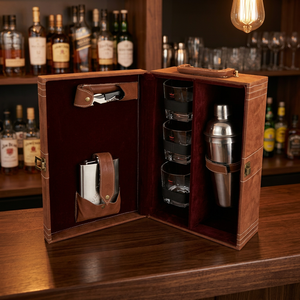 Accesorio de Vino Portátil de Acero Inoxidable de Alta Calidad para el Hogar, con Estuche de Cuero Sintético, Ecológico - Product Image 2