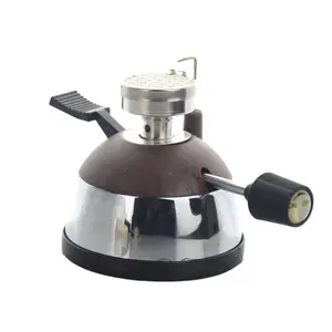 Газовая горелка Ecocoffee с подставкой из нержавеющей стали и керамической ветрозащитной головкой горелки, мини-горелка для кофе, инструменты для приготовления чая BN75T OLi