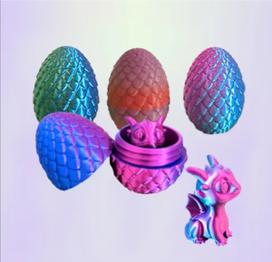 Stampa 3D unico uovo di <span class=keywords><strong>drago</strong></span> mistero di cristallo Fidget Art Set di uova di dinosauro per natale pasqua decorazioni per le scrivanie - Product Image 6