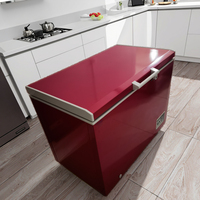 Mini réfrigérateur commercial de 0,9 m pour supermarché avec tiroir et condenseur externe, design élégant