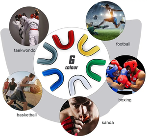 वयस्क मुंह गार्ड सिलिकॉन दांत रक्षक मुक्केबाजी खेल फुटबॉल हॉकी गम के लिए शील्ड <span class=keywords><strong>Mouthguard</strong></span> - Product Image 5