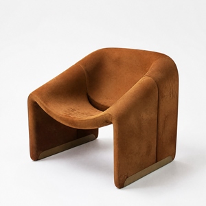 JM Modern Minimalist Fabric Lounge <b>Chair</b> Oversized Full Padding Wide Headrest Living Room Furniture - Product Image 1