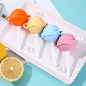 Moule à glace et sorbetière avec grille à glace, réutilisable, portable, flexible, pour usage domestique, bloc de mélange pour whisky, sucette, en silicone+PP - Product Image 4