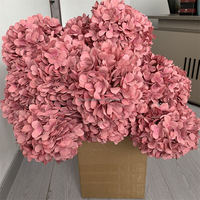 B-798 Bunga Hydrangea Pink Tua Berkualitas Tinggi, Dekorasi Pernikahan Buatan, Perlengkapan Dekorasi Pernikahan, Hydrangea Palsu untuk Dekorasi Pernikahan