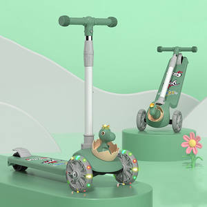 <span class=keywords><strong>2022</strong></span> el último diseño de dibujos animados de los niños de la forma es scooter 3-en-1 plegable con luz y música de 3 ruedas scooter - Product Image 4