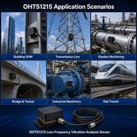 Capteur d'analyse des vibrations basse fréquence OHTS1215 pour la surveillance de la santé structurelle des bâtiments, des ponts et des tunnels