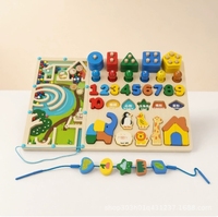 Jouet éducatif, puzzle, labyrinthe, correspondance des formes et des chiffres, éducation précoce, interaction parent-enfant
